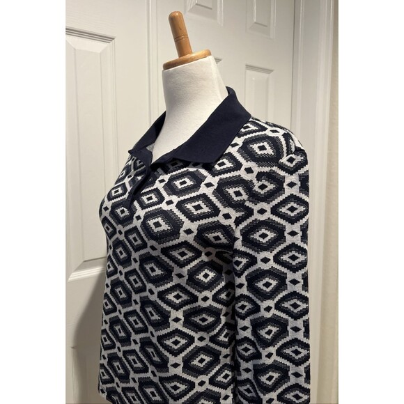 Zara - Long Sleeve - Top - Size Medium - Button Up - Geometric Design - Picture 6 of 12